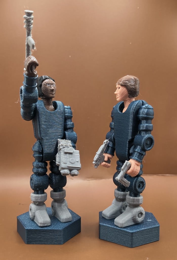 F.P.A.P. 3.75 in Retro Action Figure 5 Points of Articulation Easy Reassembly — miniatura 7