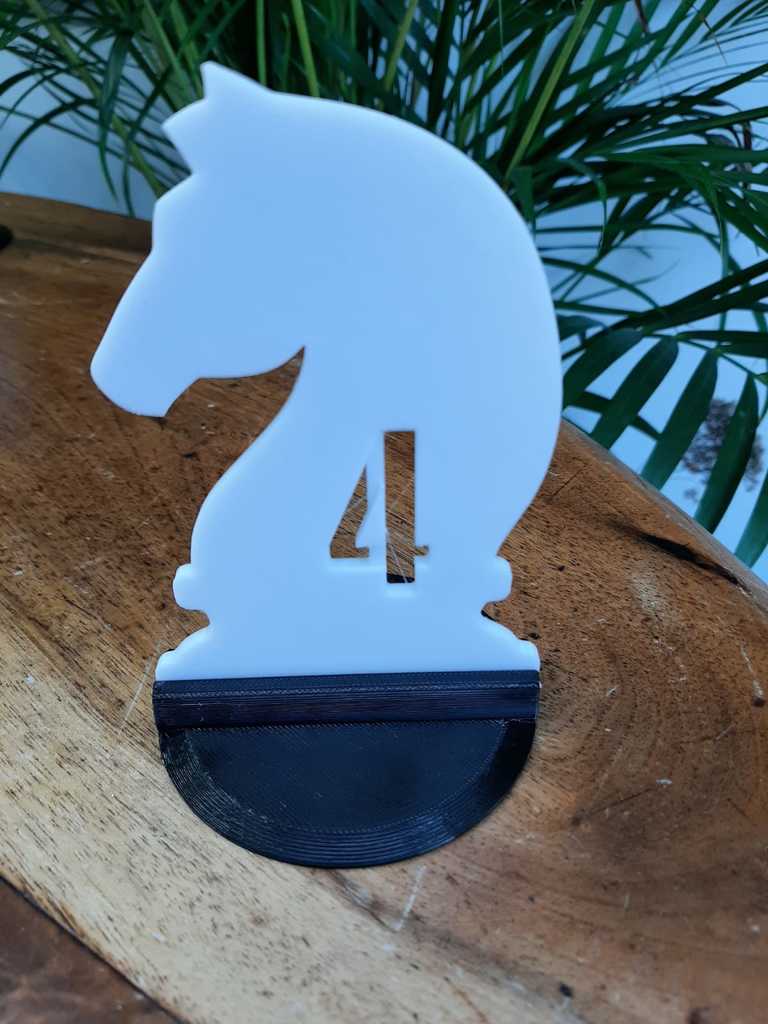 Miniatura 2 do modelo 3D chess table numbers