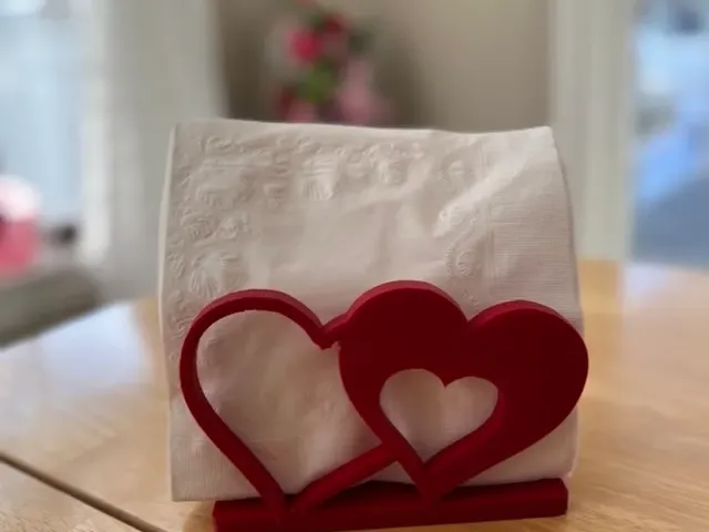 Valentine Heart Napkin Holder