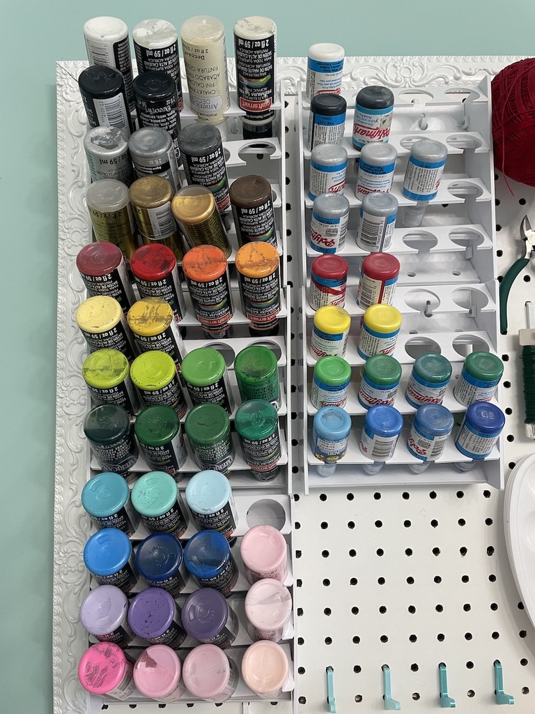 Acrylic Paint Pegboard Rack von perfuzion Kostenloses STLModell