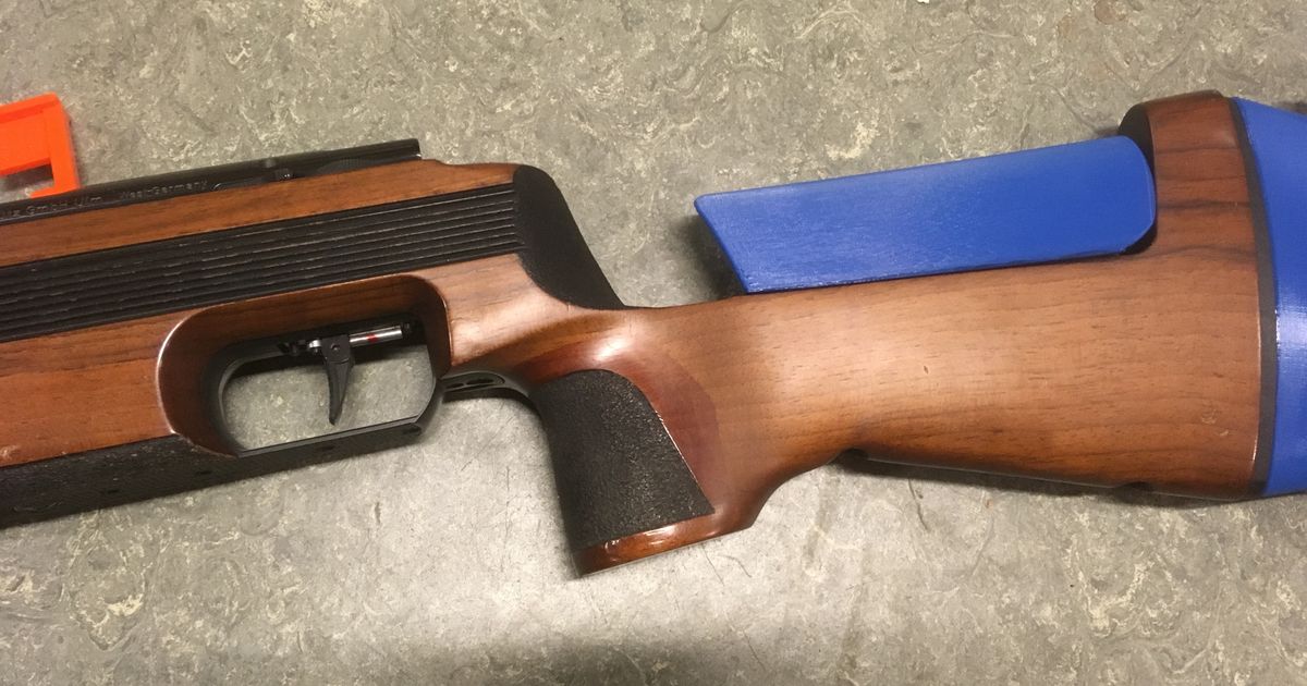 Anschutz 1907 head/chin rest customised by Lammesky Download free STL model