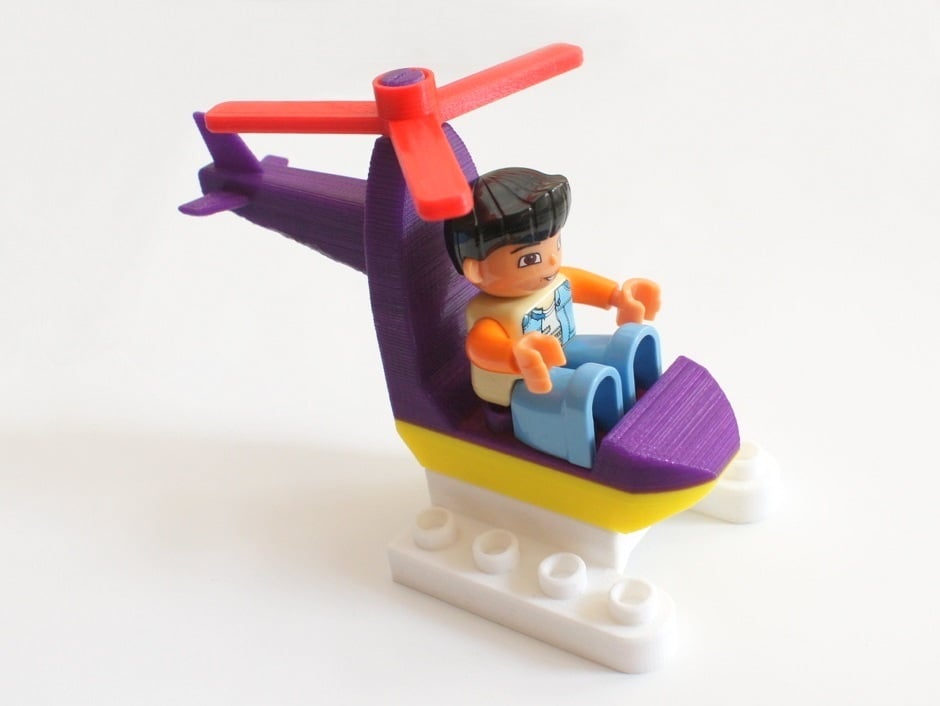 Miniatura 4 do modelo 3D Duplo Compatible Mini Helicopter