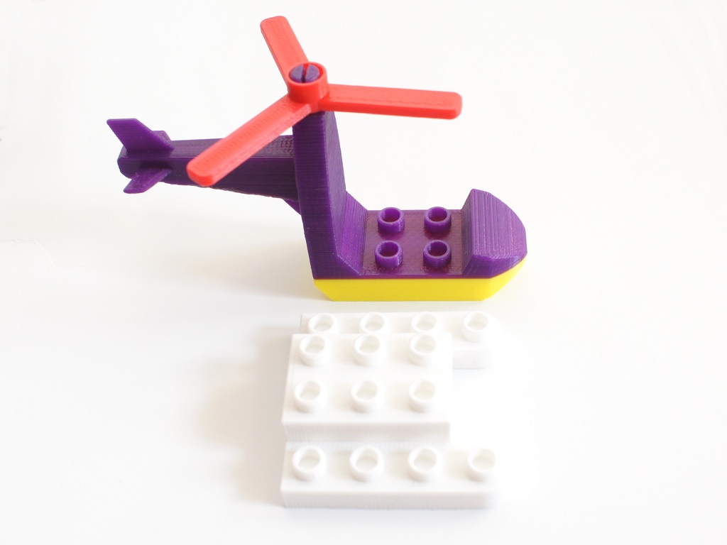 Miniatura 6 do modelo 3D Duplo Compatible Mini Helicopter
