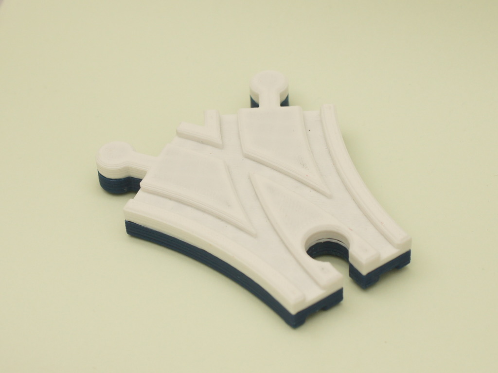 Mini switch point for wooden track