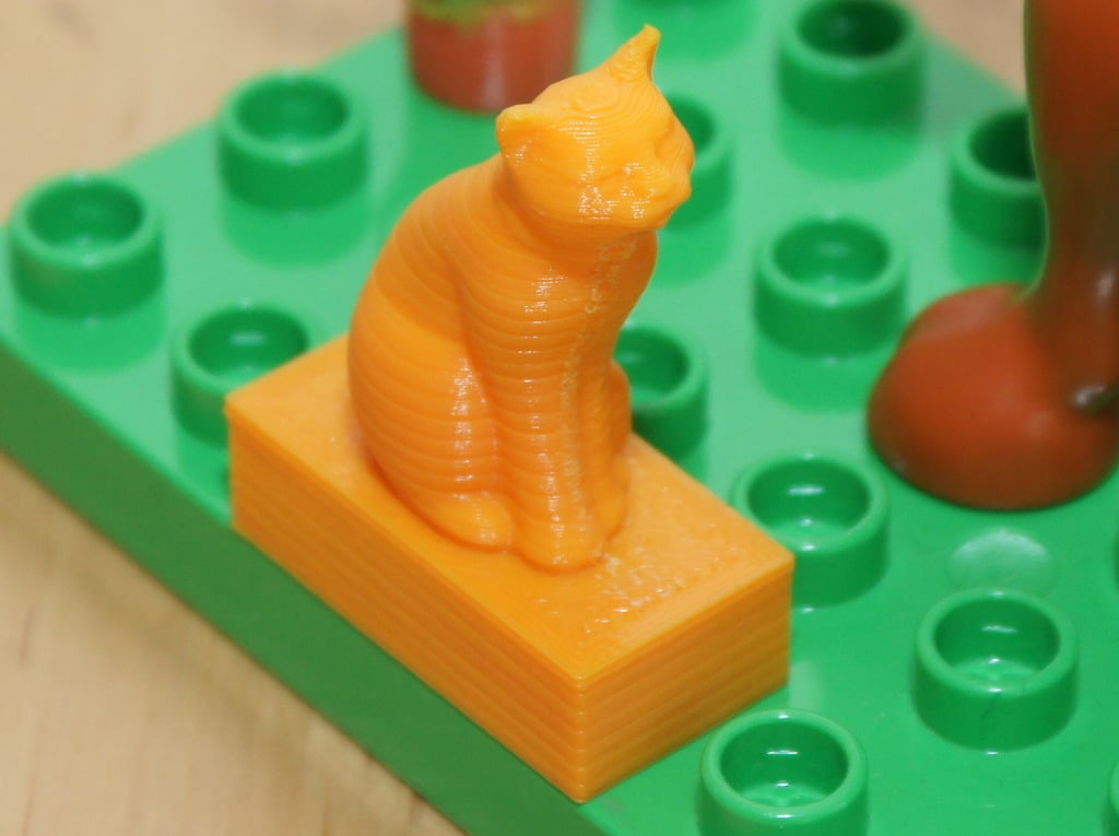 Marble cat to Duplo