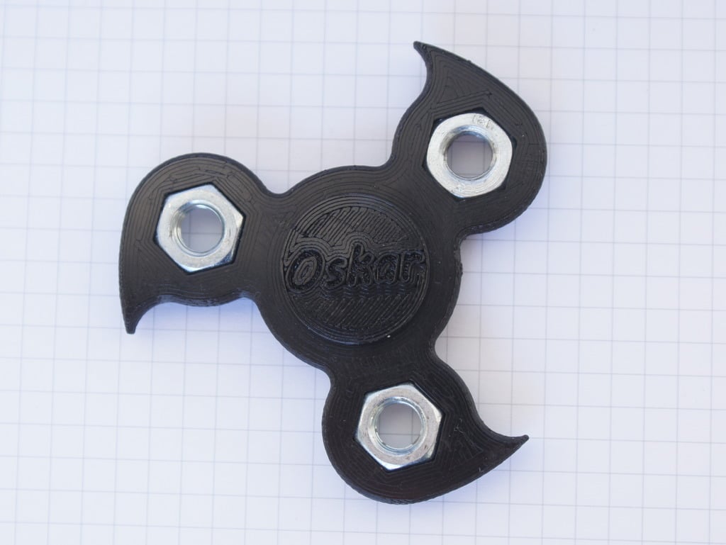 Fidget Spinner with M8 nuts