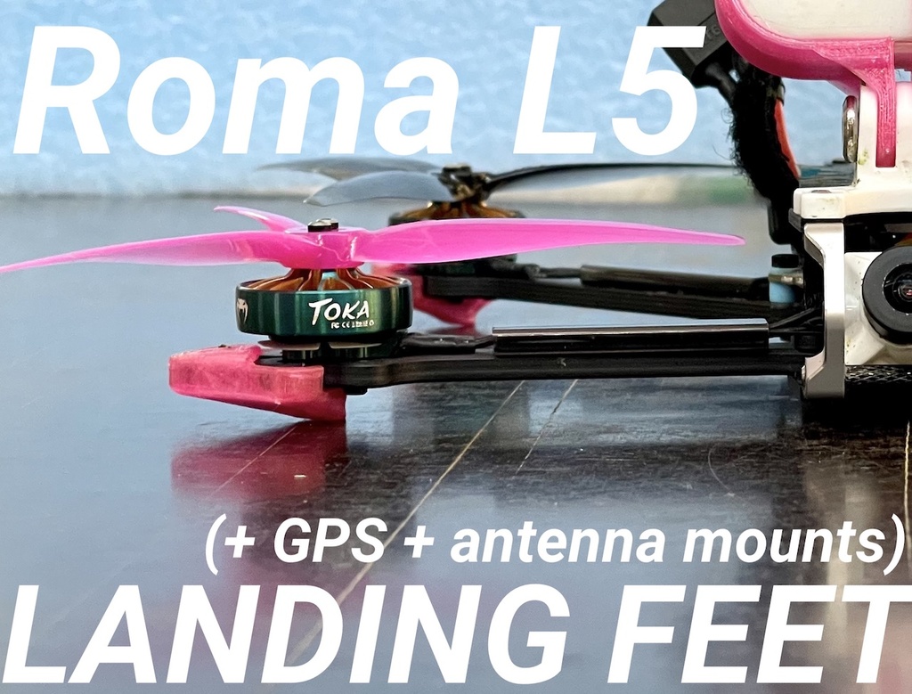 Diatone Roma L5 Landing Feet Skids / Arm Protection (etc!)