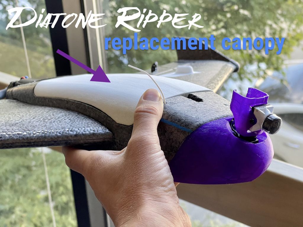 Top Hatch/Canopy Replacement for Diatone Ripper R690 / HEE Wing F-01