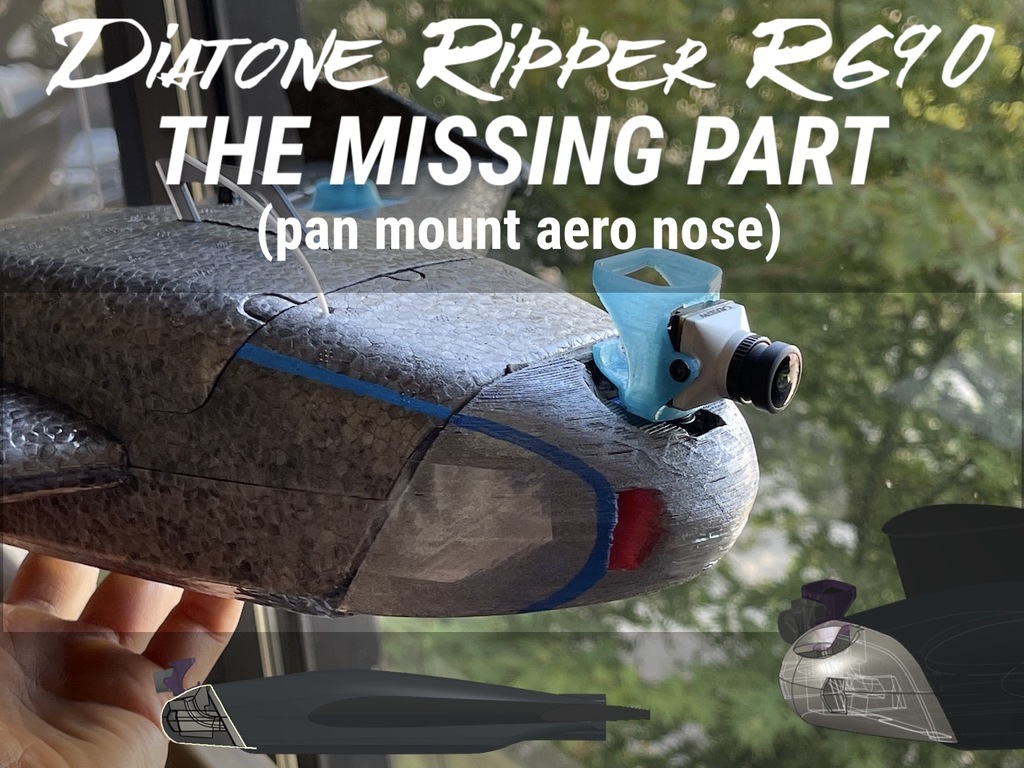 Diatone Ripper: THE MISSING PART (aero pan servo nose)
