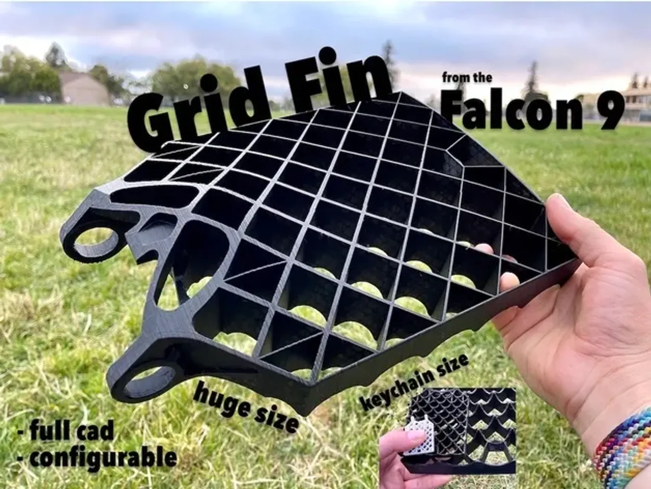 Grid Fin - SpaceX Falcon 9 by Tim O＇Brien | Download free STL