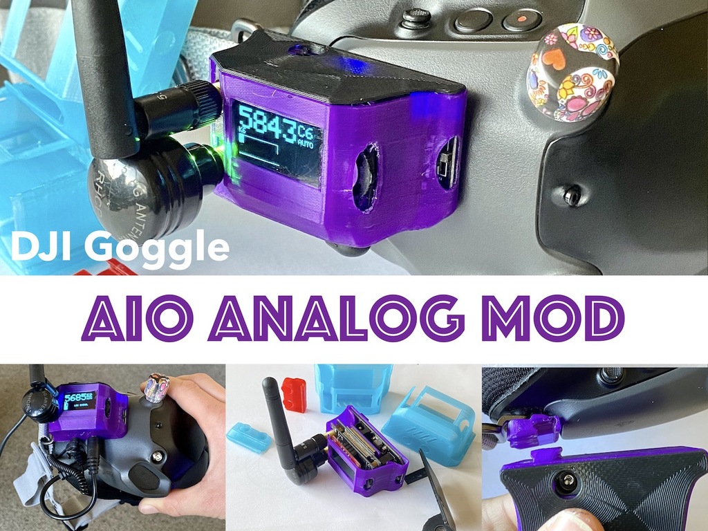 OUTDATED: See description! AIO Analog Mod for DJI Goggles