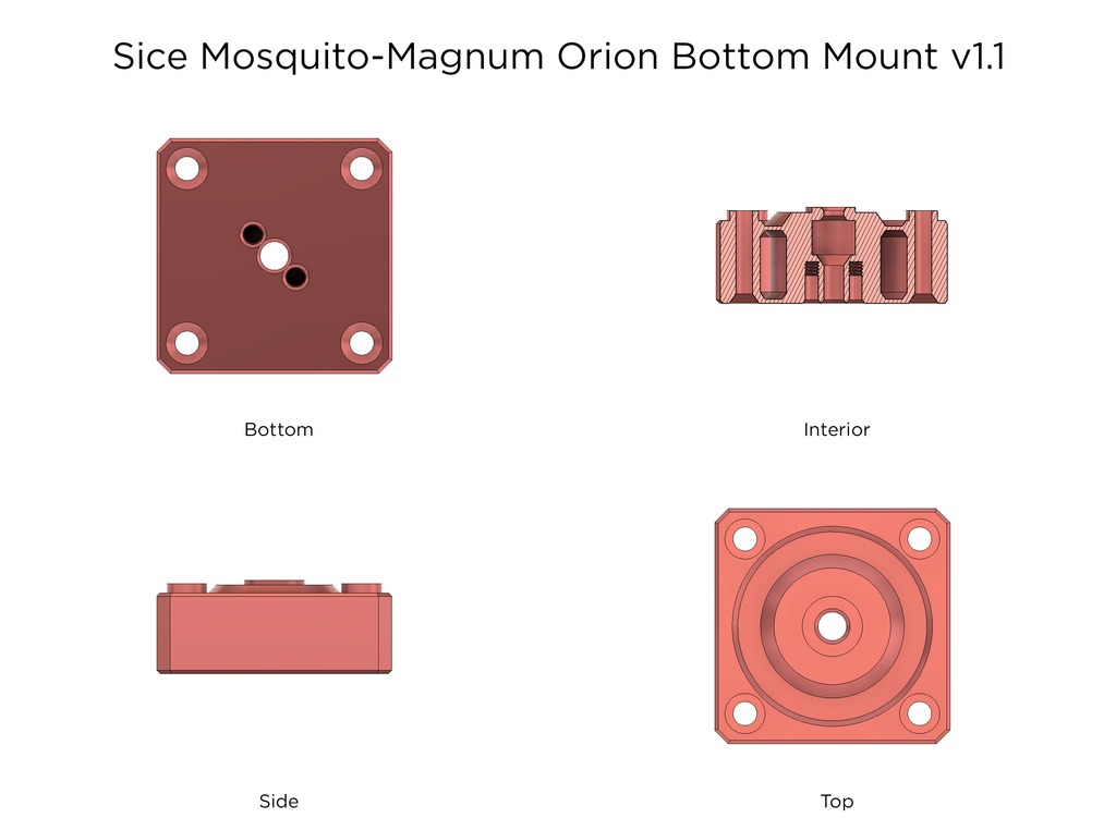 Sice Mosquito/Magnum Precision Piezo Orion Mount
