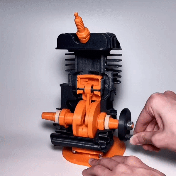 Two-stroke engine model