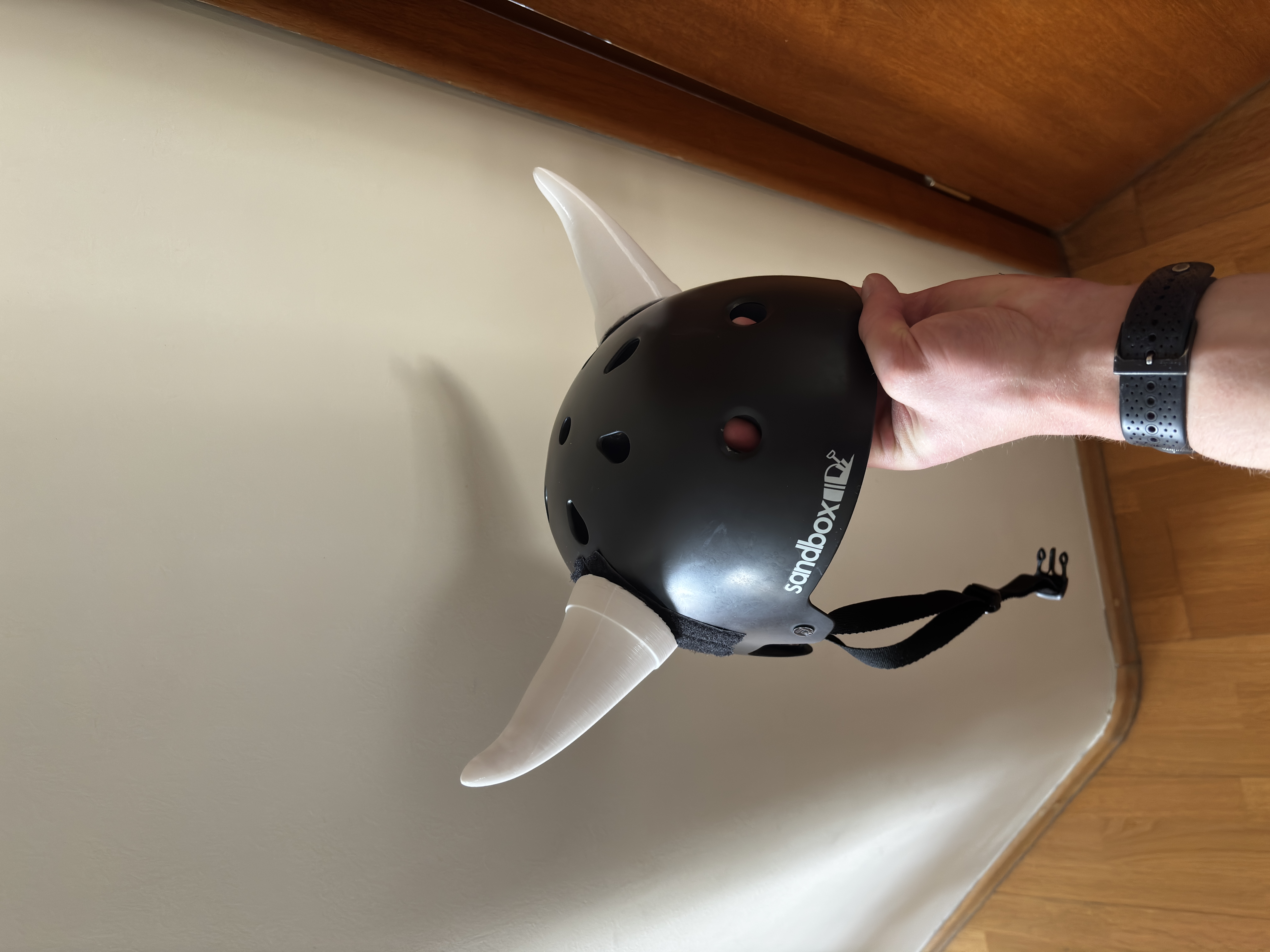 Curved Viking Helmet Horns 3D model