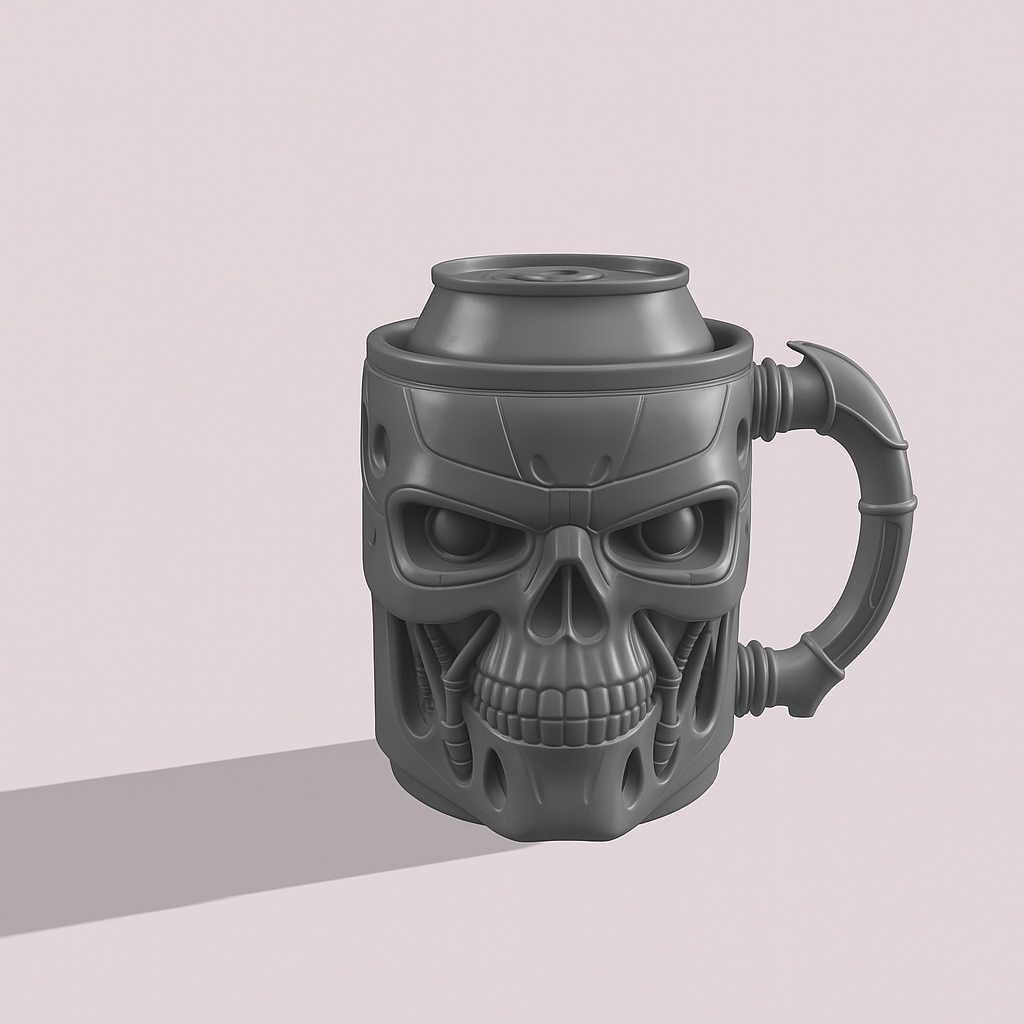T-800 Skull Can Holder