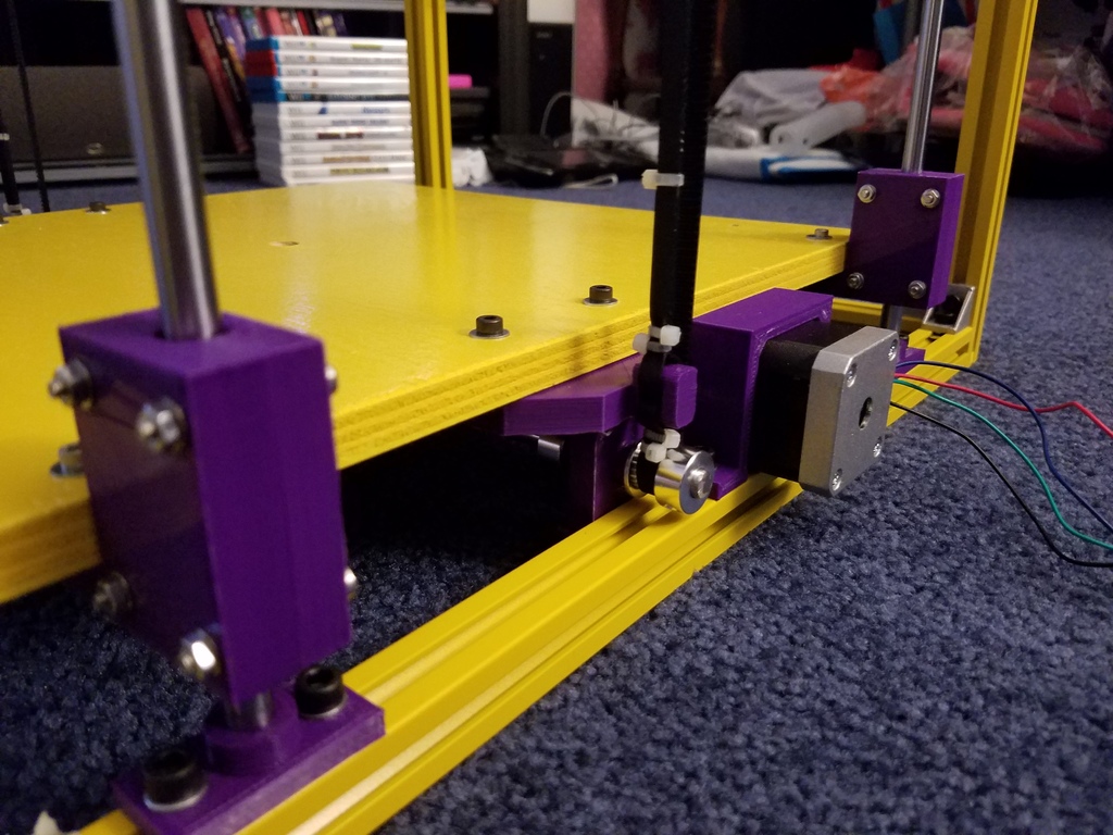 Dual GT2 Belt Driven Z Axis for Hypercube by n9jcv Download free STL