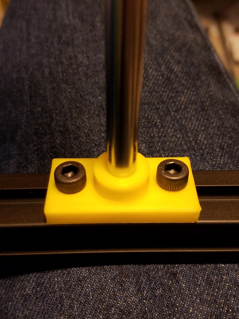 8mm rod holder for 2020 extrusion - works with Hypercube and other printers