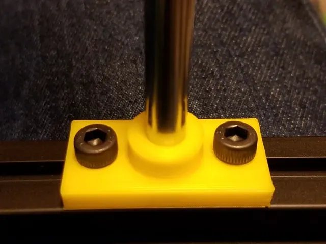 8mm rod holder for 2020 extrusion - works with Hypercube and other printers