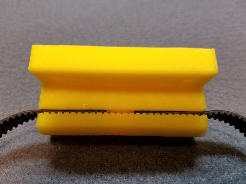 Prusa I3 Y Belt Holder 4 bolt mounting for 6mm GT2 Belt