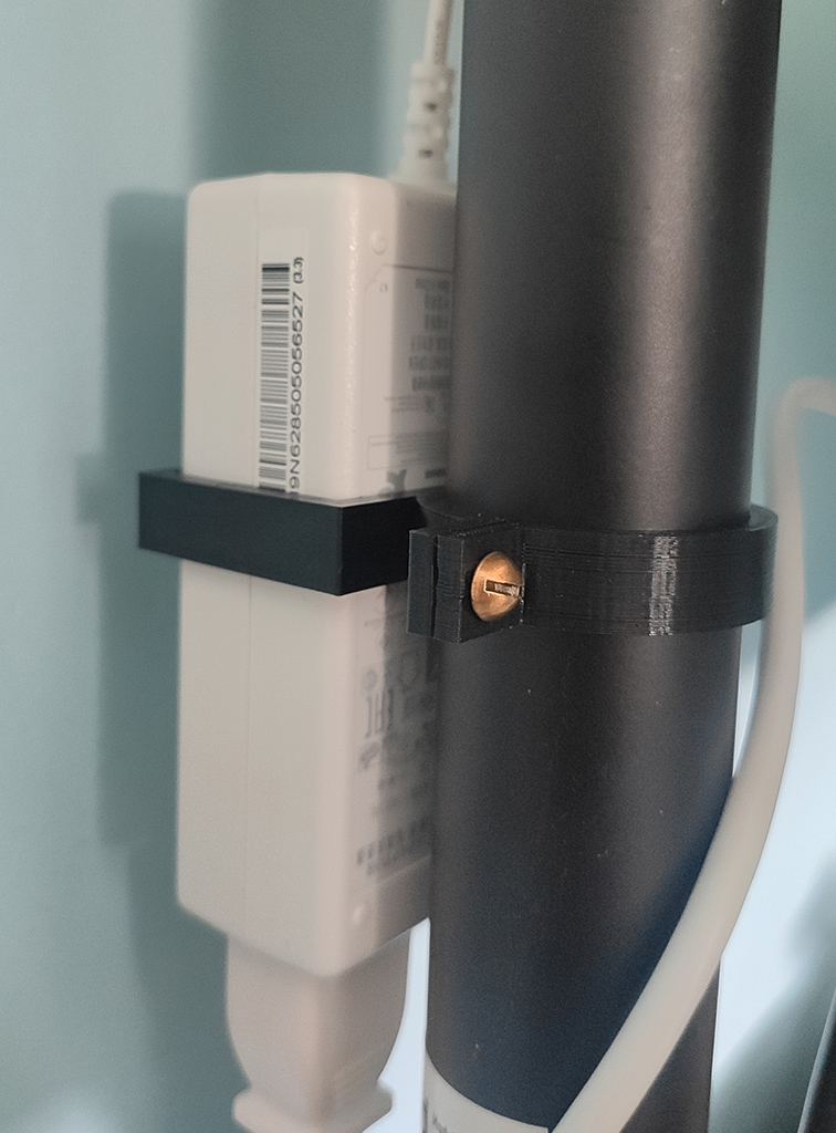 Monitor power supply holder