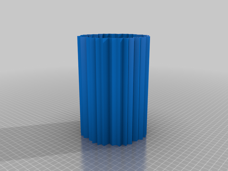 Lamp model folded paper