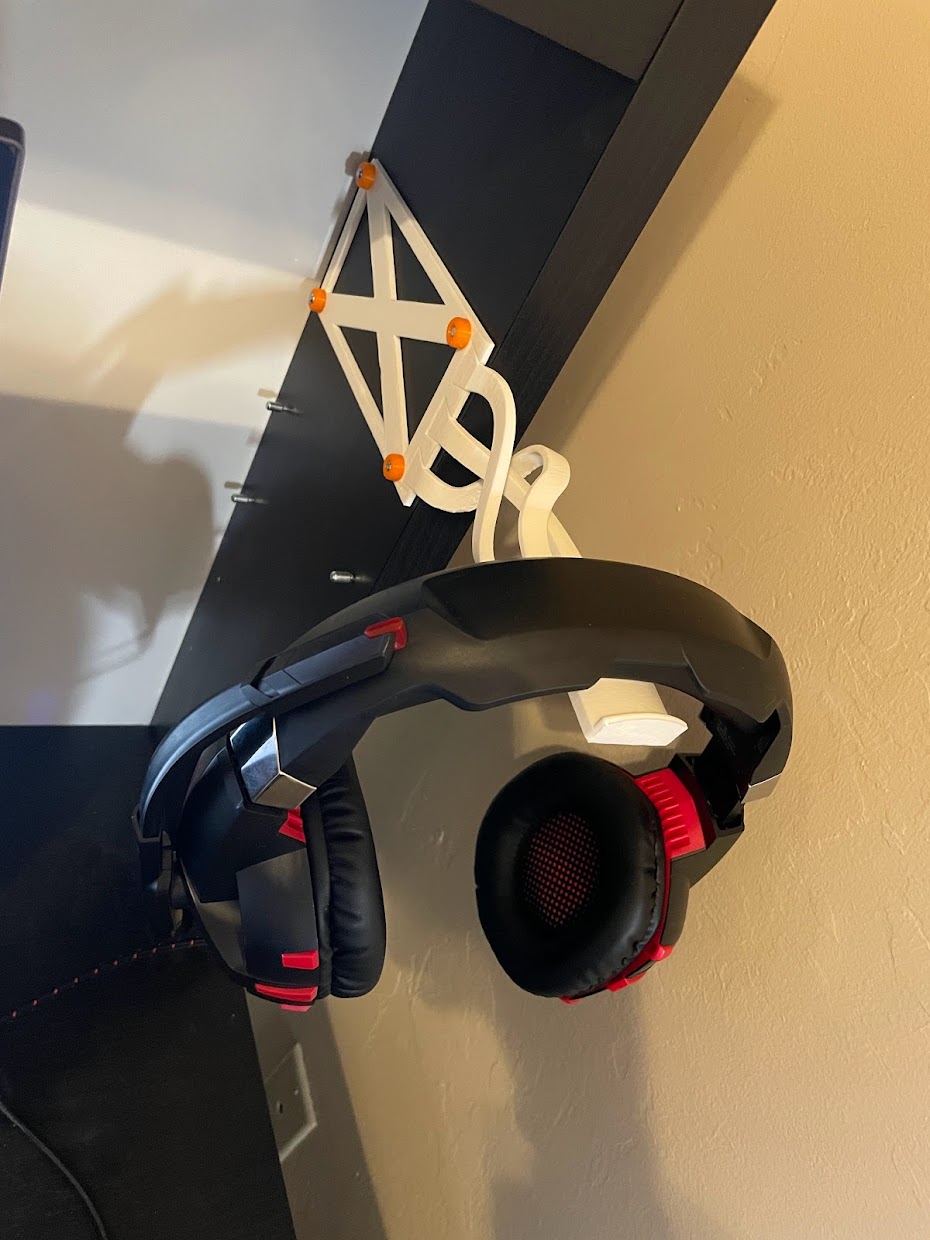 Headphone Mount for IKEA Micke Desk