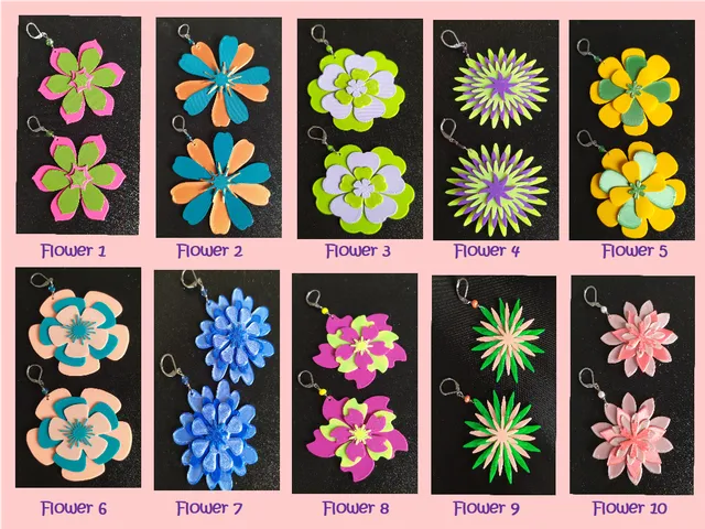 Flower earrings