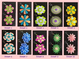 Flower earrings