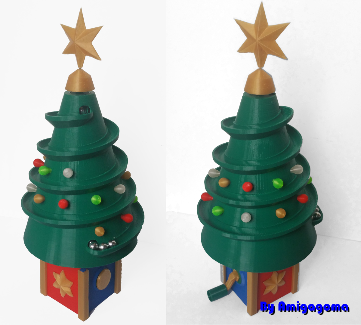 Christmas tree marble