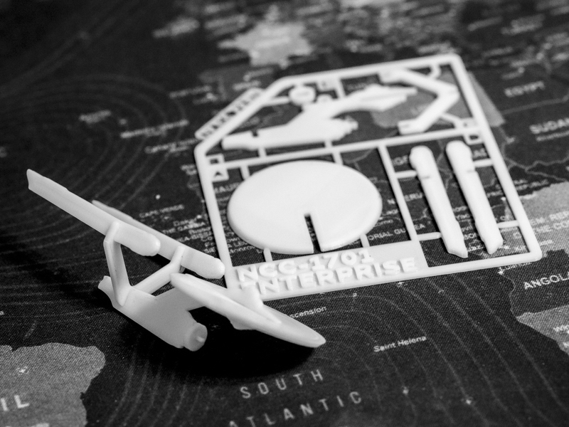 NCC-1701 Enterprise Kit Card 3D model thumbnail