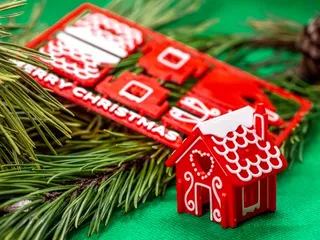 Christmas Tree Kit Card by Nakozen, Download free STL model
