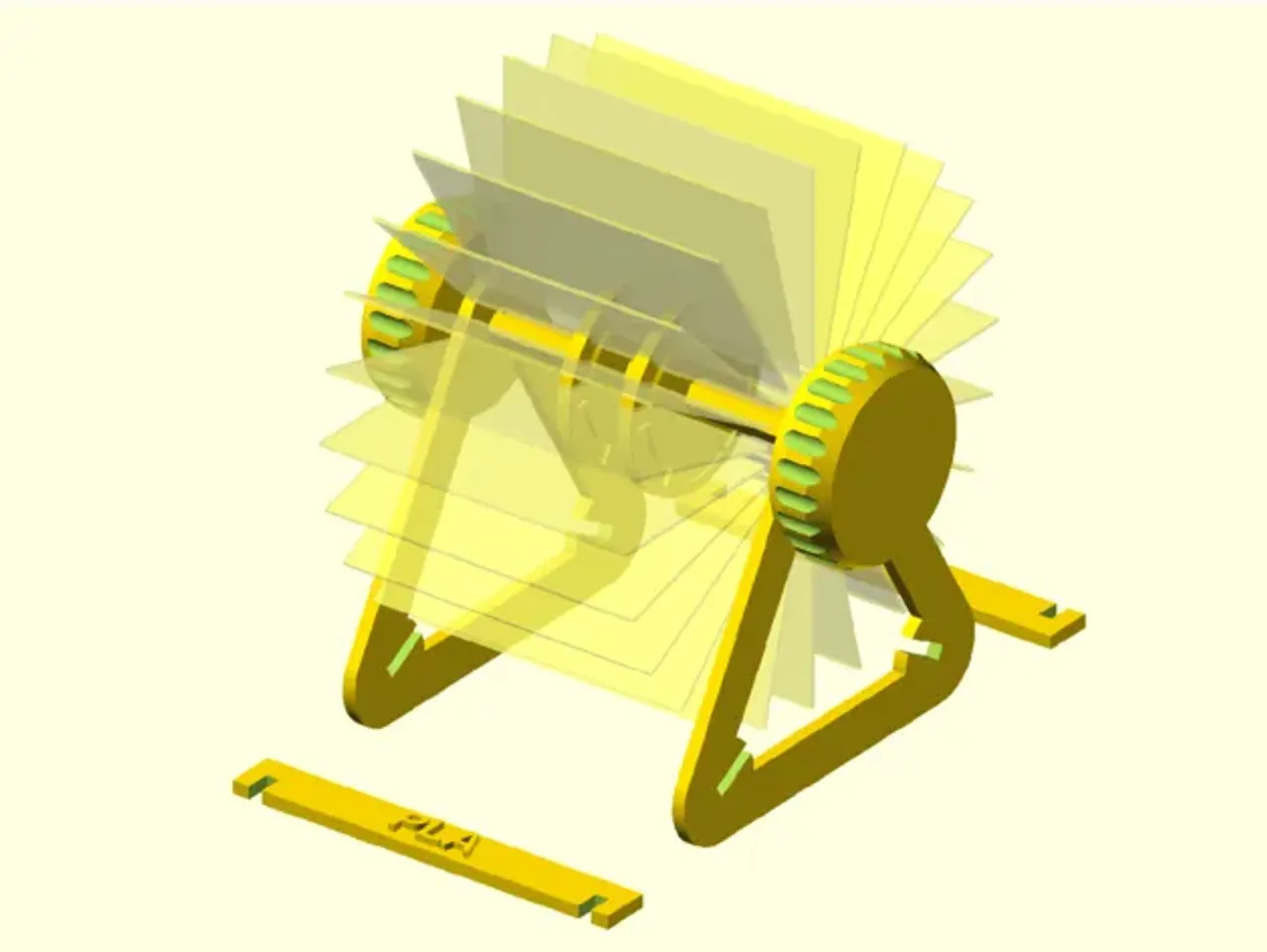 Customizable Rolodex - Works with Filament Swatch System (OpenSCAD) by ...
