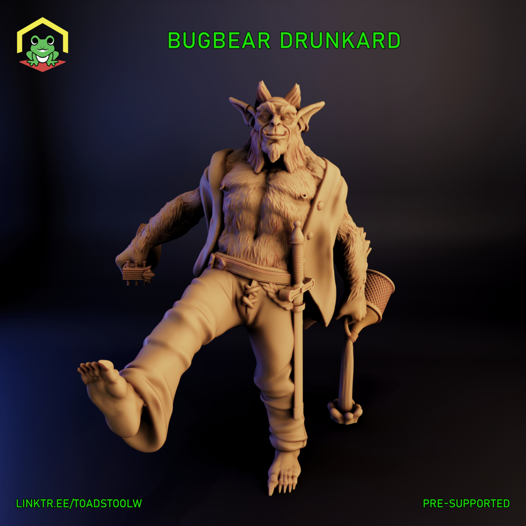 Miniatura 8 do modelo 3D Bugbear drunkard