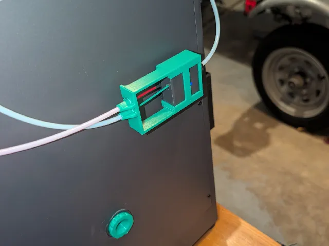 Remix of Dual PTFE Tube Adapter for Centauri Carbon without Supports