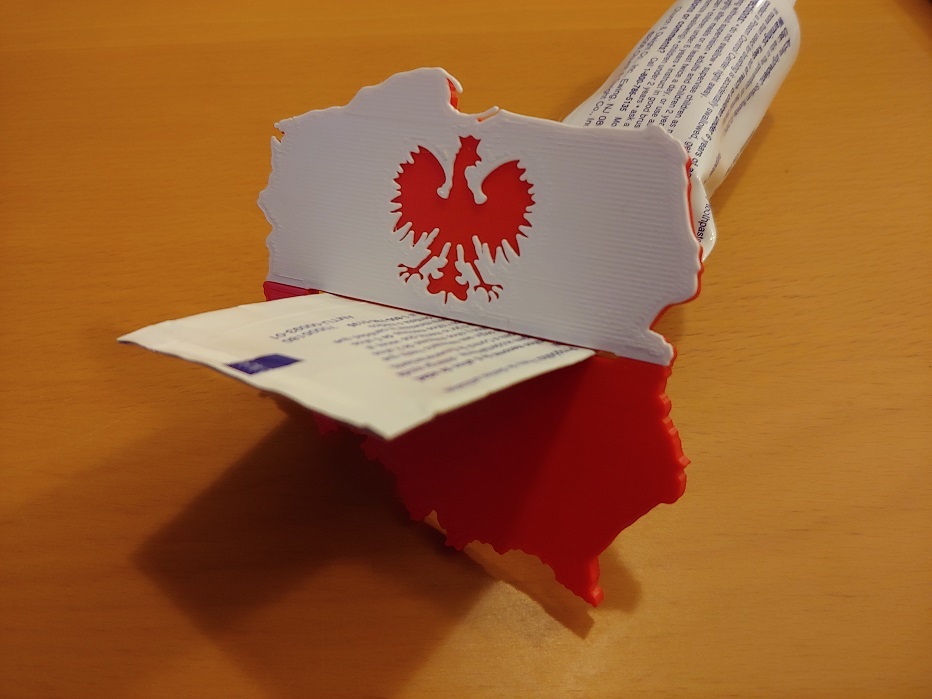 Mapa Polska Poland Map Toothpaste Squeezer