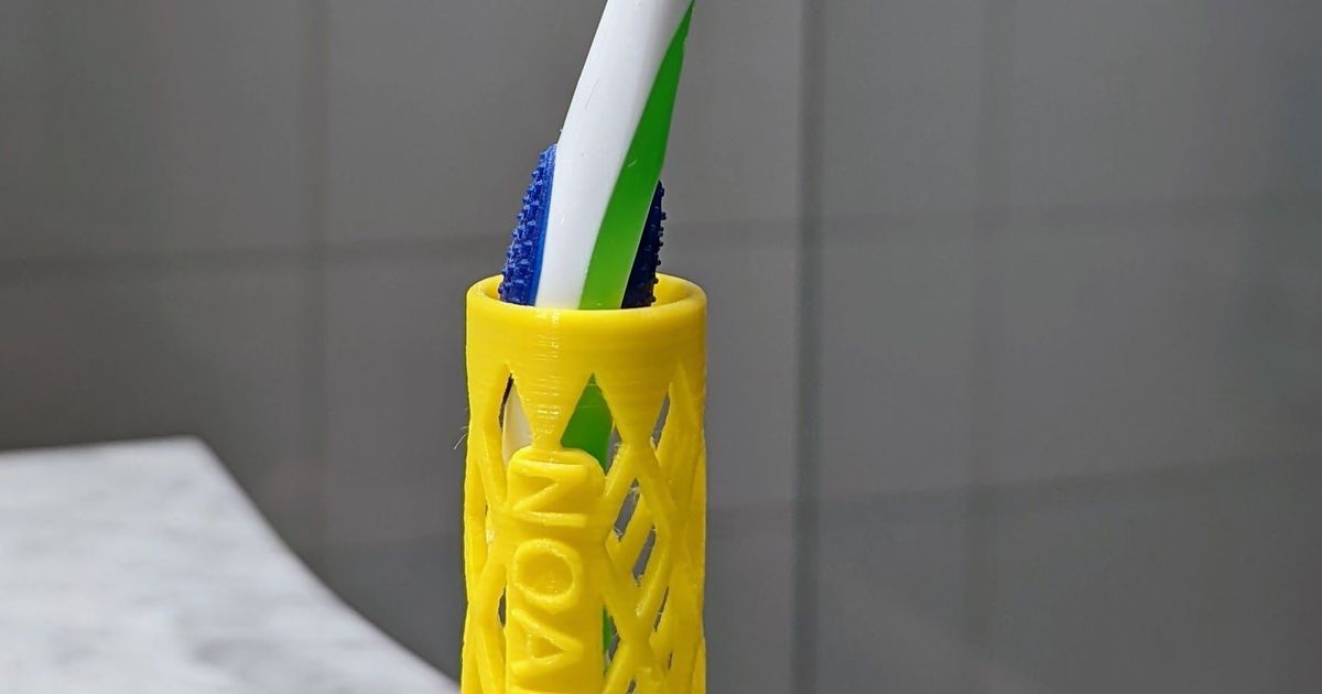 Personalized Toothbrush Holders by Gdalya Download free STL model