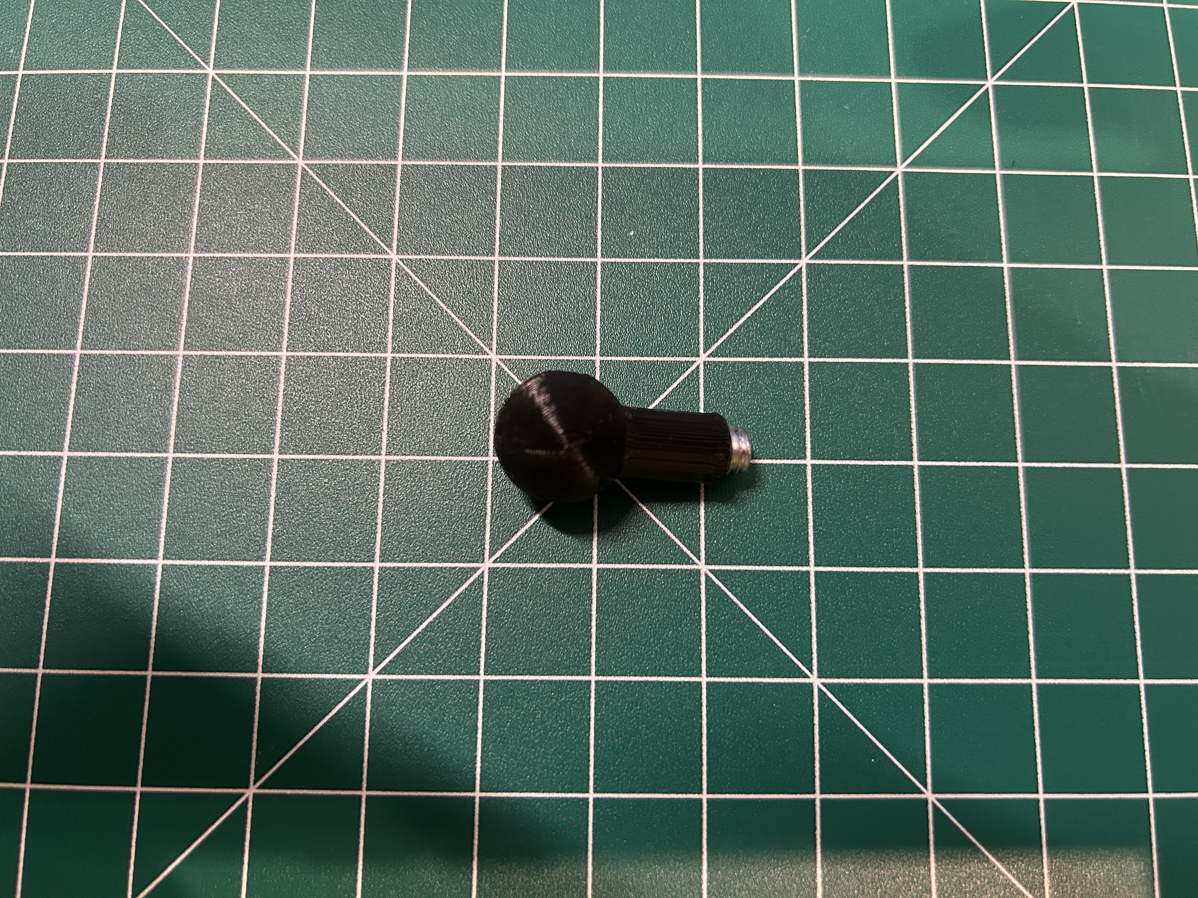 15mm Dashcam Ball Joint → DJI Action 4 Tripod Adapter