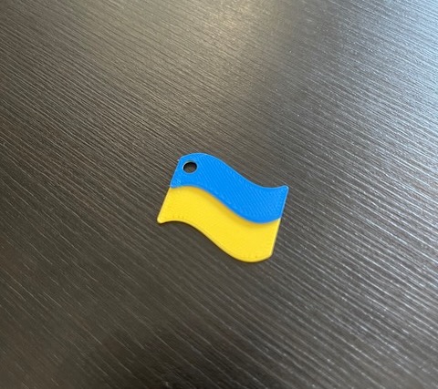Ukrainian Flag - Keychain