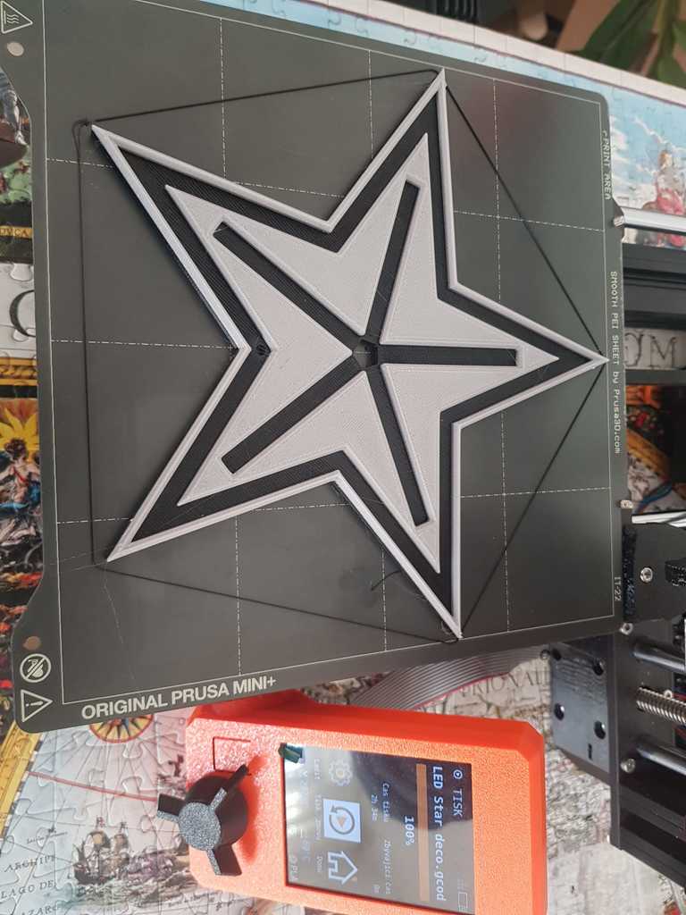 Led strip star decoration