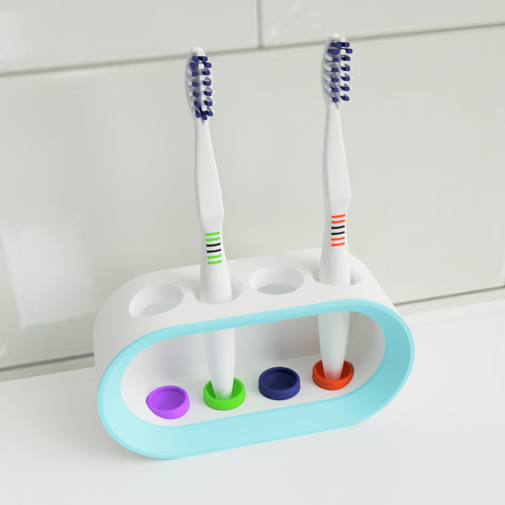 Familly Toothbrush Holders (F3D include)