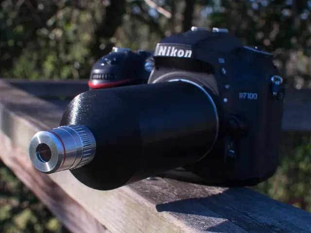 4 plan microscope objective to Nikon F-mount