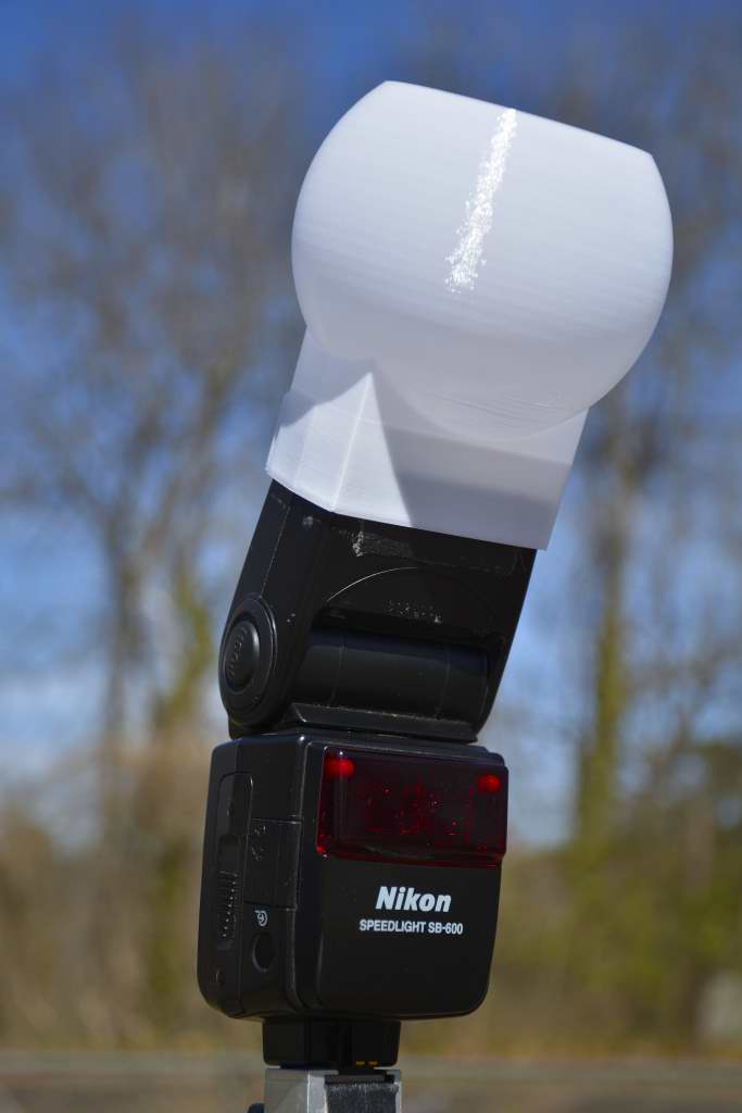 Bulb diffusers for a Nikon SB-600 Flash