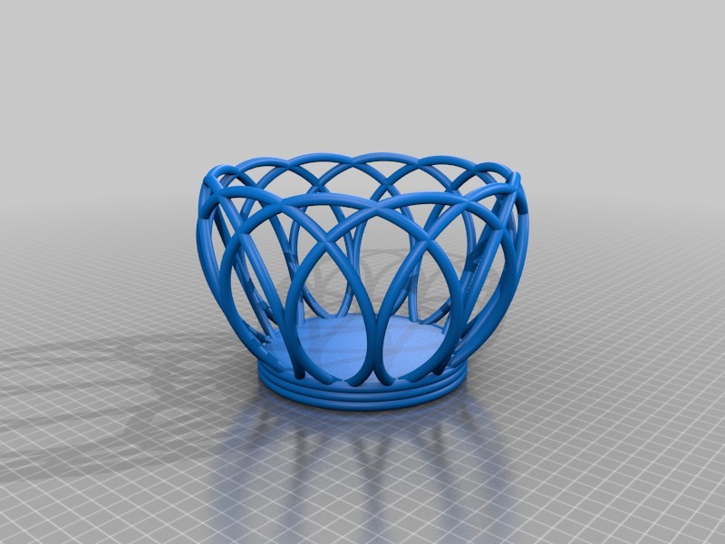 Miniatura 4 do modelo 3D InterWoven Bread Basket