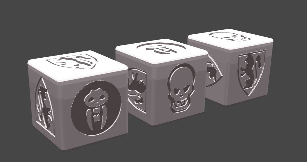 HeroQuest Combat Dice (16mm) with Classic Icons by Amoda | Download ...