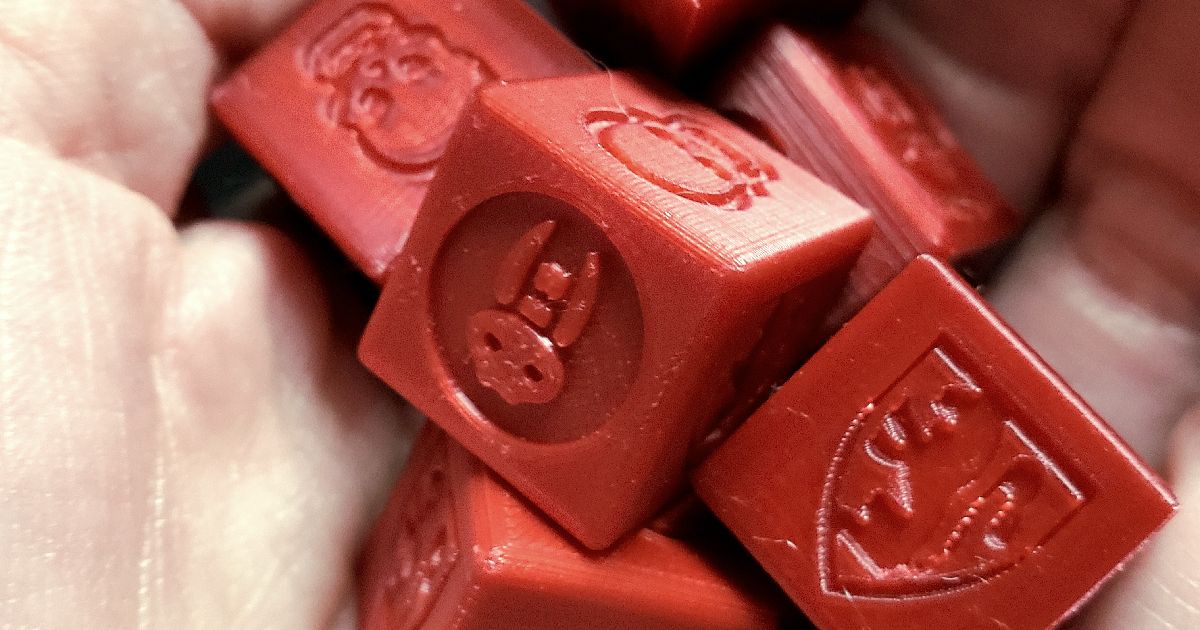 HeroQuest Combat Dice (16mm) with Classic Icons by Amoda Download