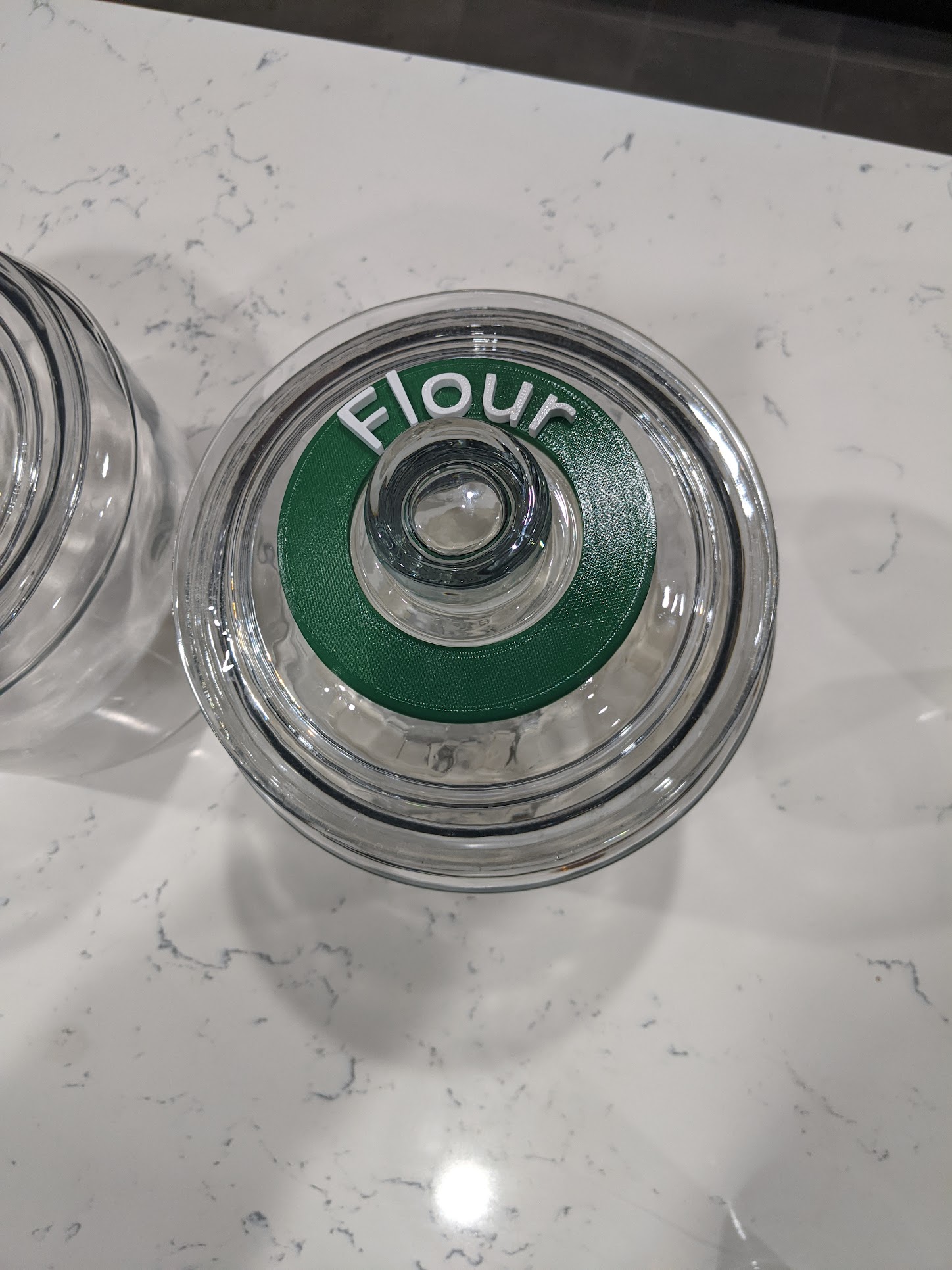 Large Jar Label Ring for Flour and Sugar