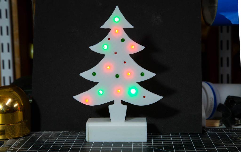 Flashing LED Christmas Tree