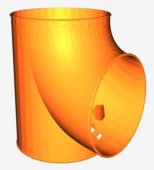 fanduct tee 200mm