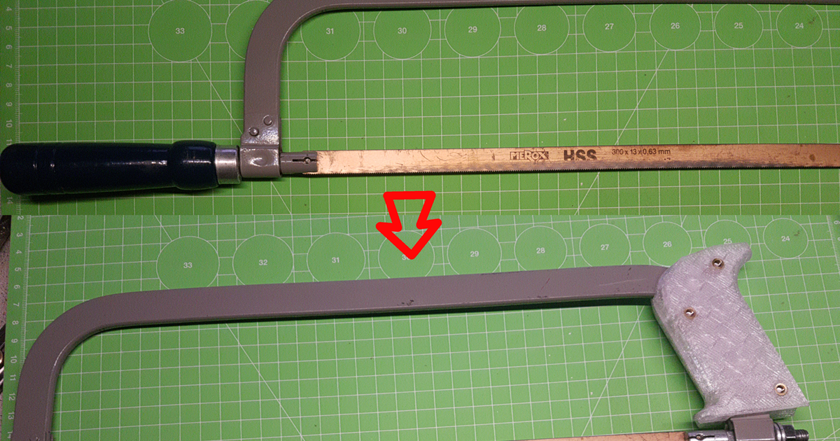 Compact metal saw handle v1 by horrovac Download free STL model