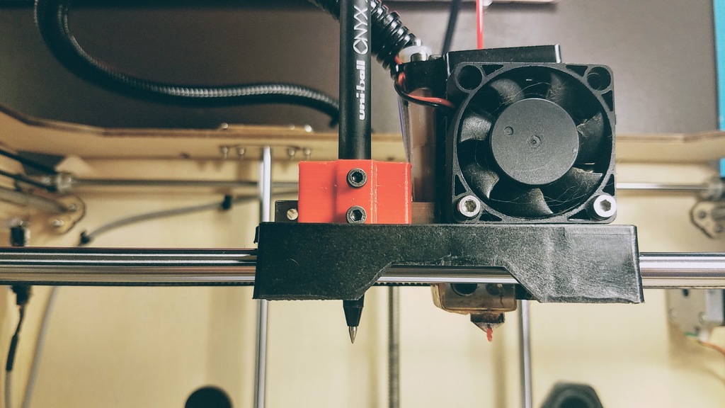 plotBOT | Tool/Pen clip for FlashForge/Replicator style printers — miniatura 3